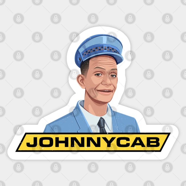 Johnny Cab - vintage logo Sticker by BodinStreet